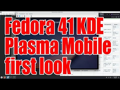 Fedora KDE Plasma Mobile Spin 41 first look - January 2025 - b389146b