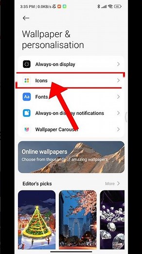 How to Change Android App Icon Size #smartphone #shorts #redmi