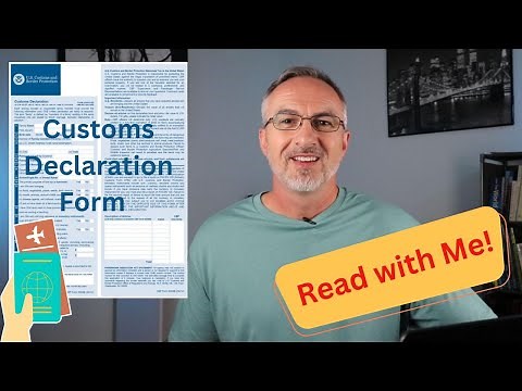 Complete Guide to the Customs Declaration Form at the Airport in English