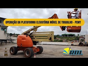 CURSO OPERADOR DE PLATAFORMA ELEVATÓRIA MÓVEL DE TRABALHO AULA PRÁTICA