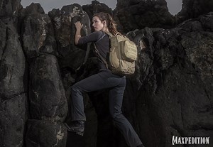 The Lithvore™ Backpack is an ergonomic backpack with padded shoulder straps. There is a top loop field for patch adhesion, a front admin pocket for added organization, a bottom shock cord retention array, two (2) expandable bottle pockets with dual zipper garages, and a fully opening main compartment. Get more info here: https://www.maxpedition.com/products/lithvore-backpack | Maxpedition