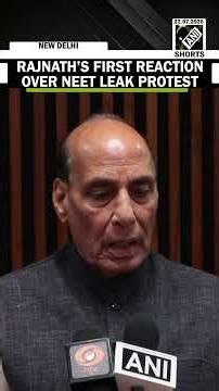 Big! “Opposition misleading youth…” RM Rajnath Singh’s first reaction over NEET Paper leak protest