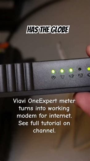 Viavi OneExpert meter turns into working internet modem! Sneak peek #internet #modem #wifi #meter