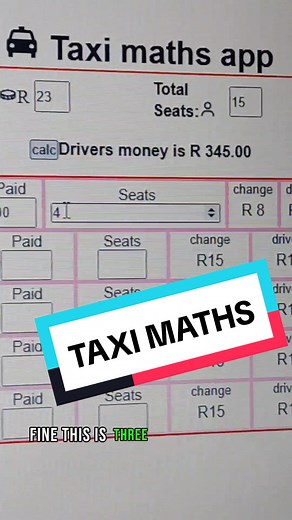 #CapCut Taxi maths app in #development #frontenddeveloper #javascript