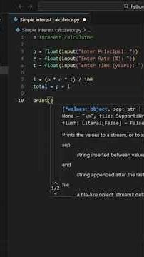 how to make basic Interest Calculator using python