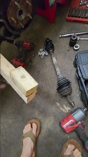 how to remove stuck CV axle