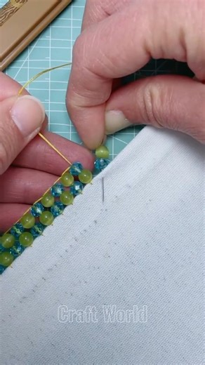 Attach beads to clothing #crochet #knitting #handmade