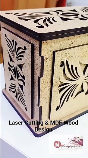Laser Cutting & Making MDF Wood Box 🖌️🖥️