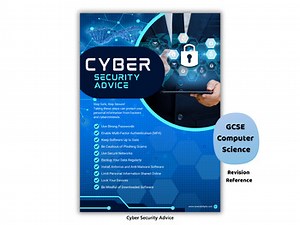 Cyber Security Advice Poster | Online Safety Classroom Display (  Bonus)