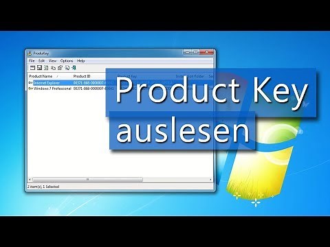 Anleitung: Windows 7 Product Key / Produktschlüssel auslesen (Deutsch)