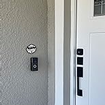 Funny No Soliciting Sign For House Door - 2 Pack Small No Soliciting Sign For Front Door Hanging, Wooden No Solicitors Signs For Office Home Decor, Please Do Not Knock Or Ring Doorbell Signs