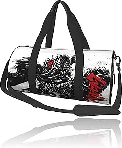 Anime Gym Bag for Women Men - Large Capacity Waterproof Workout Fitness Travel Sports Bags Fashion Street Camping Weekender Expandable Carry On Duffle Bag For Couple (B11)