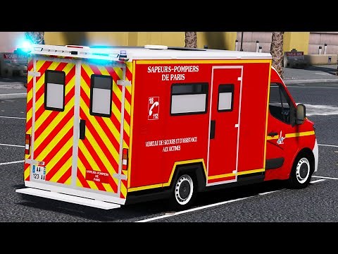 [GTA 5] ON REÇOIT LE NOUVEAU VSAV | POMPIERS DE PARIS #24