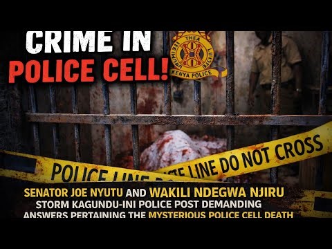JOE NYUTU & NDEGWA NJIRU STORM KAGUNDU-INI POLICE POST DEMANDING ANSWERS OVER MYSTERIOUS CELL DEATH