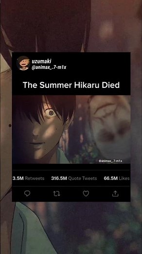 the summer hikaru died/ #anime #aianimation #horror #trending #bsd #swordartonline #aivideo