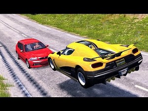 Head-On High Speed Crashes #1 - BeamNG Drive