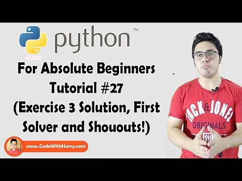 Python Exercise 3: Solution | Python Tutorials For Absolute Beginners In Hindi #27