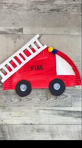 Emergency! 🚨 🚒 Fire Truck to the rescue! This super fun craft is another great paper plate transport themed idea. It’s really easy to make - you will need a paper plate, pom-poms, red paint, black paper and a marker. I made the windshield and the ladder from the other half of the paper plate! Do you have a transport loving crafter who will want to do this project?! #crafting #easycrafts #craft #craftideas #crafts | Home is Where the Art is