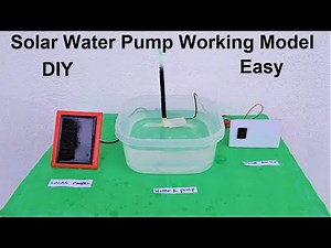 solar water pump working model | inspire award science project | DIY | howtofunda