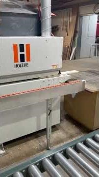 Edgebander Machine Running | Industrial Woodworking Edgebander Test