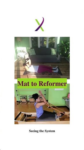 Mat to Reformer - The neckpull #shorts