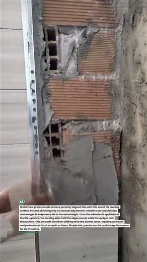 Perfect Tile Installation Using Leveling System Tool #tiling #construction #shorts