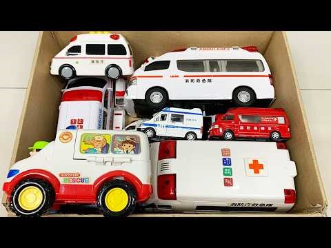 救急車のミニカーが走ります。サイレンありで坂道走行☆緊急走行｜Ambulance minicar runs in an emergency with sirens!