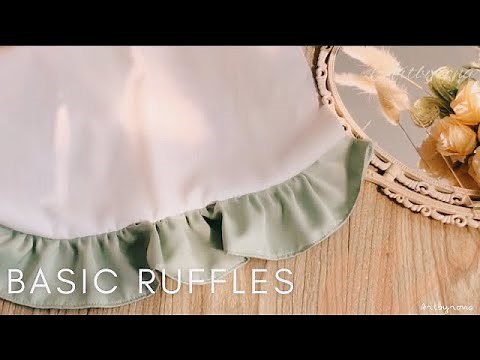 HOW TO SEW RUFFLES - Tutorial Easy Sewing for beginner 🧚🏻✨