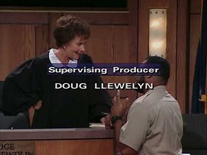 Judge Judy and Officer Byrd talk after case ends, 1997