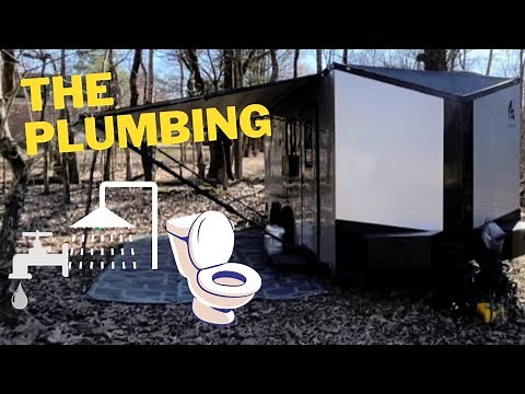 Cargo Trailer Conversion Camper Toy Hauler - plumbing, electric, shower.