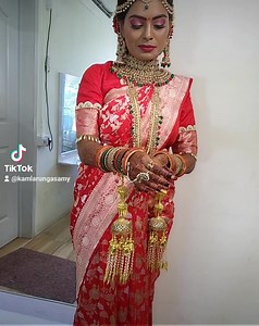 13K views · 2K reactions | Fusion of south indian and north Indian bride | Absolute beauty by kamla Rungasamy | Facebook