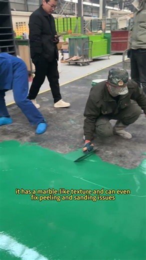 Flat, wear-resistant, and bright colored sand flooring.#epoxyresin #smooth #epoxy #resina #coating