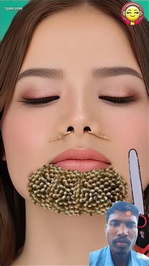 Asmr Chin Dust Cleaning And Treatment Animation #shorts #asmr #Animation