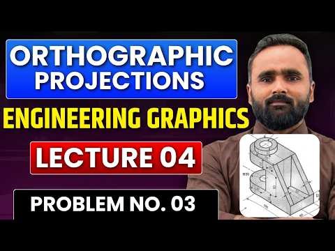 Orthographic Projections | Problem 03 | Engineering Graphics | Lecture 04 | Pradeep Giri Sir