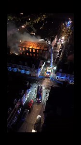 A large industrial fire in Nottingham last night. Thanks Notts999fire for the pictures. #firefighter | Ashfield Fire Station