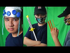 03 PAPER ORIGAMI NINJA WEAPONS || Demon Slayer, Wolverine claw, Zoro Sword
