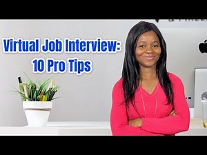 Virtual Job Interview Tips VIDEO YOUTUBE | 10 Tips to ace your next virtual interview #jobinterview