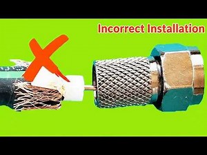 No More Weak TV Signal! The Correct Way to Install Antenna Cable