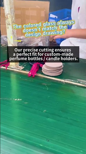 The colored glass always doesn't match the design drawing? #perfume #factoryproducts