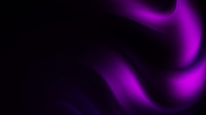 Abstract wavy animation of purple curved purple blurred glow. Looped dark motion graphics. | Premium Stock Video Footage