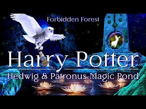 4K Harry Potter Forbidden Forest ⚡︎ Hedwig & Patronus theme ⟡ Enchanted fairyland music & ambience ♫