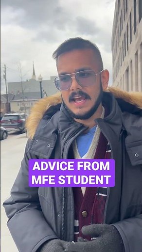 Fall 2022 Master in Financial Engineering student offers advice to incoming students