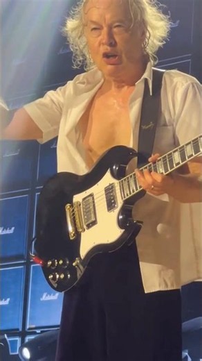 AC/DC let Angus Young steal the show during Let There Be Rock in Charlotte! ⚡ #ACDC #LetThereBeRock