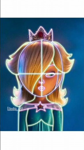 🩵How to draw Princess Rosalina (EP.02) (Super Mario Galaxy 🍄) #shorts #supermario