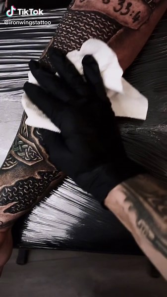 Chainmail and Leather Sleeve Tattoo Design Process