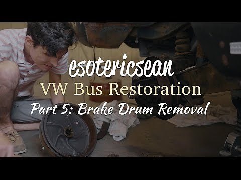 VW Bus Restoration - Part 5 - Stuck Brake Drum Removal (finally!)