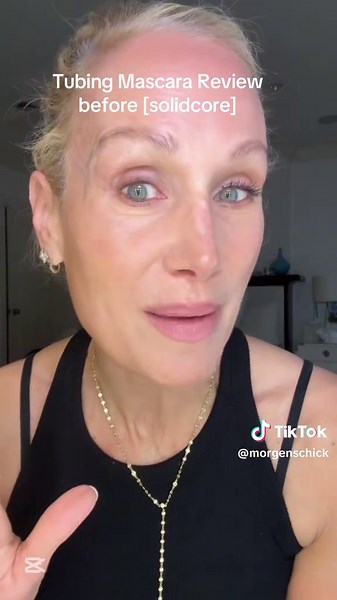 Morgen Schick (@morgenschick) - Mascara Review @SARAH CREAL BEAUTY @[solidcore] #makeupover60 #maturemakeup #makeupreview #mascarareview #fitnessover60