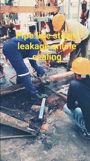 Pipe line steam leakage clamp fixing for online sealing