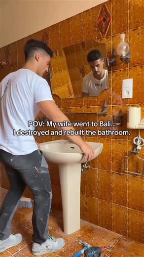 Fixer Upper Before And After🏘 | Credit @unicogary_ Bathroom 2.0 🤩 #renovating #bathroom #homedesign #interiordesign #homedecor | Instagram