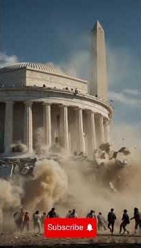 AI Shows Monument Collapse 🚨 Apocalyptic Historical Disaster Simulation 2025 #video #viral #shorts